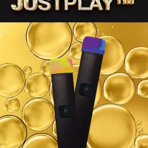 "PlugPlay Just Play disposable vape, featuring sleek design and premium cannabis oil for an elevated vaping experience."