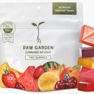 "raw-garden-gummies-cannabis-edibles.png" "Raw Garden Gummies – flavorful THC-infused cannabis edibles for wellness and relaxation."