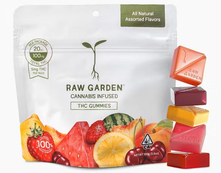 "raw-garden-gummies-cannabis-edibles.png" "Raw Garden Gummies – flavorful THC-infused cannabis edibles for wellness and relaxation."