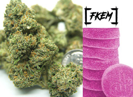 "Premium cannabis flower and FKEM Gummies deal, offering 1oz outdoor cannabis and 2000mg edibles for $100."